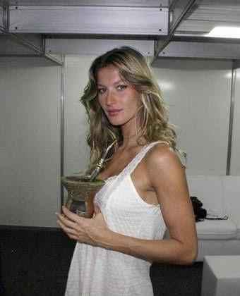 Gisele Bundchen Drinking Yerba Mate