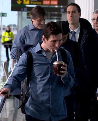 Lionel Messi Drinking Yerba Mate